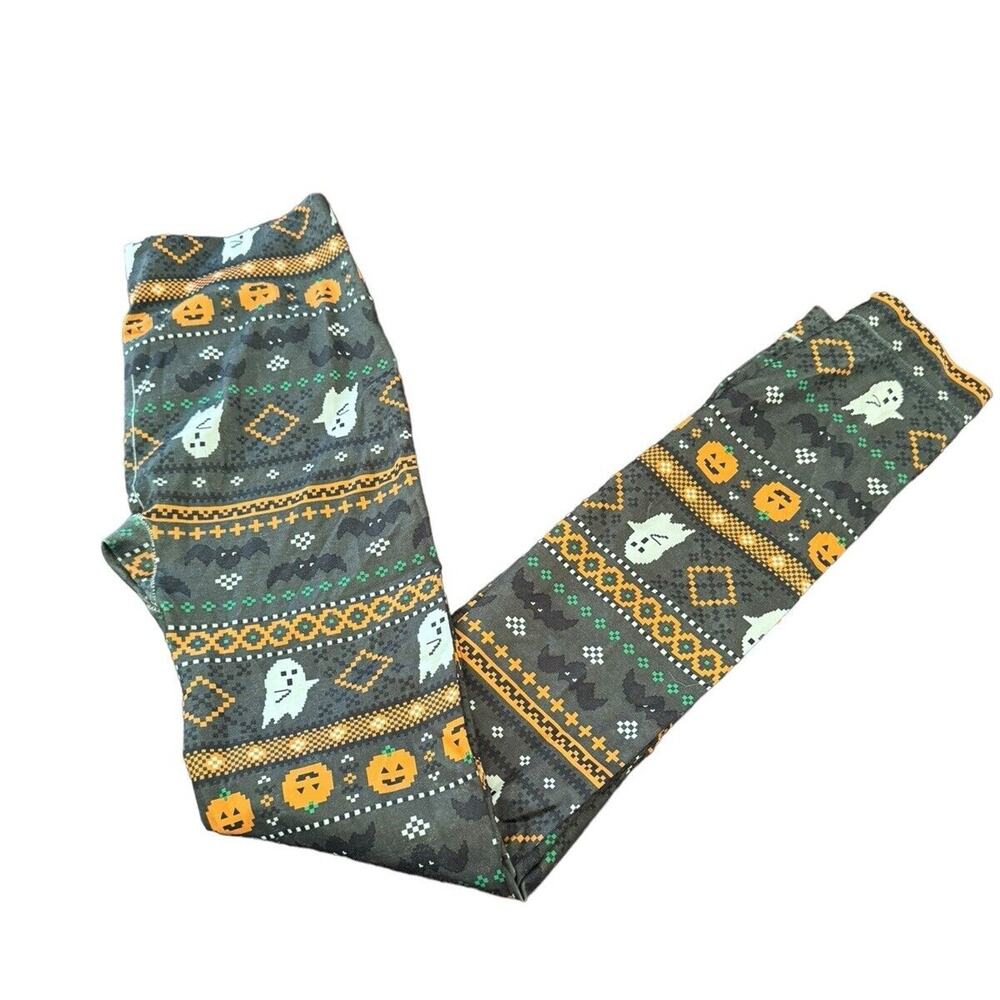 No Boundaries Leggings Juniors Small ( 3-5) Halloween‎ Ghosts Spooky Bats Scary